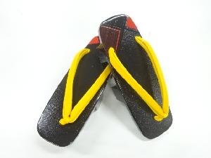 抽象模様桐下駄（23センチ）